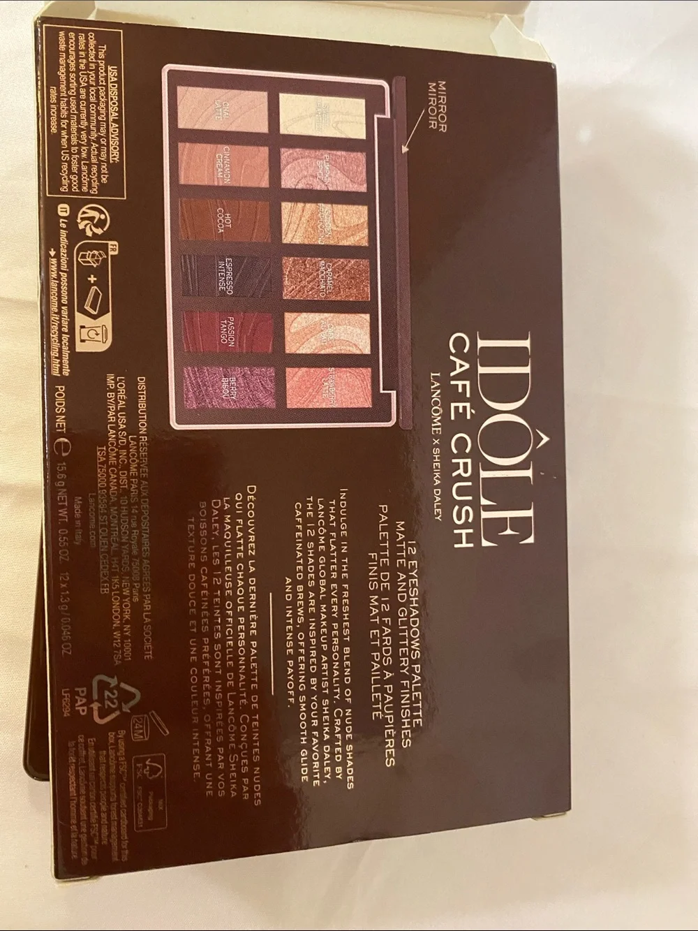 Idôle Café Crush Eyeshadow Palette — Warm & Rosy Neutrals
